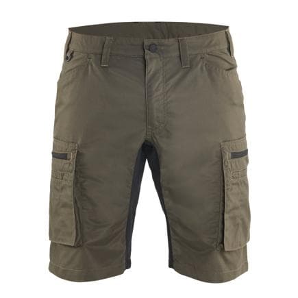 BLAKLADER 144918454599C52 - Short Service stretch Vert Kaki/Noir