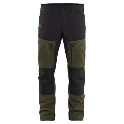 BLAKLADER 145618454298C50 - Pantalon Service stretch Vert forêt/Noir