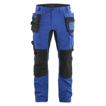 BLAKLADER 175018328599C46 - Pantalon stretch avec poches flottantes Bleu roi/Noir