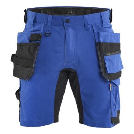 BLAKLADER 175218328599C52 - Short stretch avec poches flottantes Bleu roi/Noir