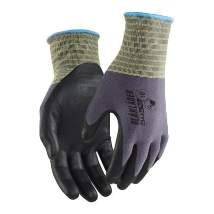 BLAKLADER 29441456940012 - Gants de travail tactiles enduits de nitrile microporeux Gris clair