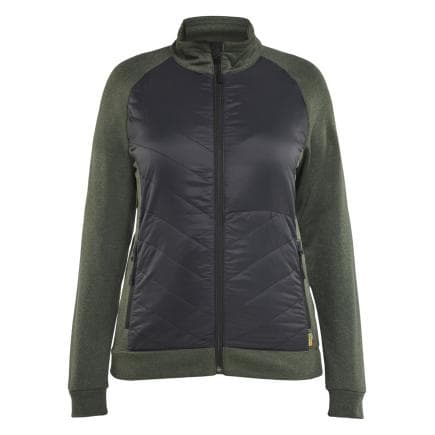 BLAKLADER 341925334199M - Sweat Hybrid femme Vert foncé/Noir
