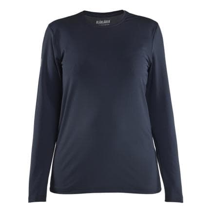 BLAKLADER 342711268600L - T-shirt manches longues anti-UV femme Marine foncé