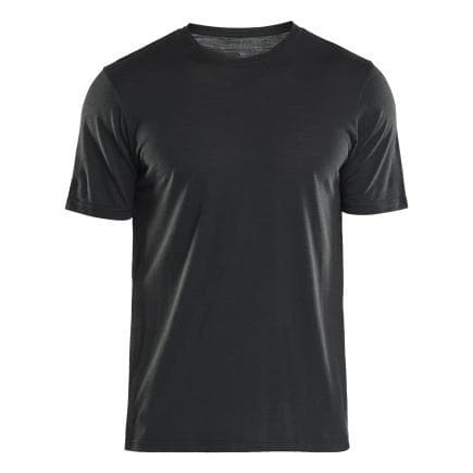 BLAKLADER 353617439900XXL - T-shirt en laine mérinos Noir