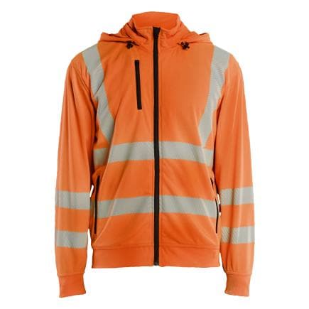BLAKLADER 357325385300XL - Sweat haute-visibilité avec capuche détachable Orange