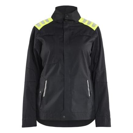 BLAKLADER 407015129933L - Veste multinormes inhérent femme Noir/Jaune fluo