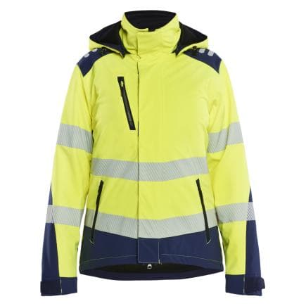 BLAKLADER 440125133389M - Veste softshell haute-visibilité doublée femme Jaune fluo/Marine