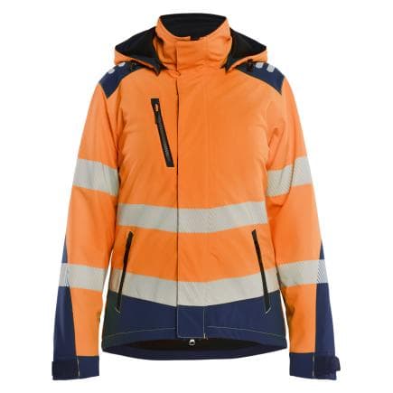 BLAKLADER 440125135389M - Veste softshell haute-visibilité doublée femme Orange/Marine