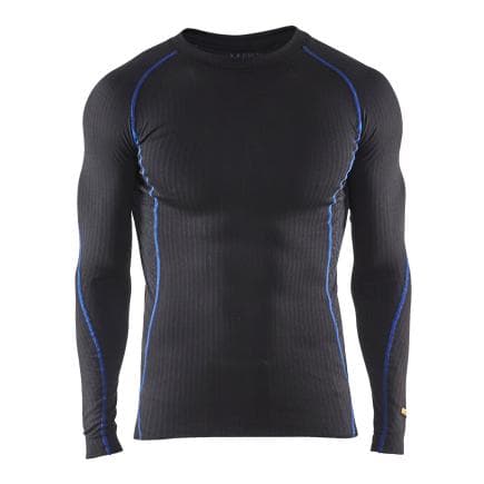 BLAKLADER 470317079985XL - Haut de sous-vêtements Light Noir/Bleu roi