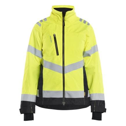 BLAKLADER 476119773399S - Veste hardshell imperméable haute-visibilité femme Jaune fluo/Noir