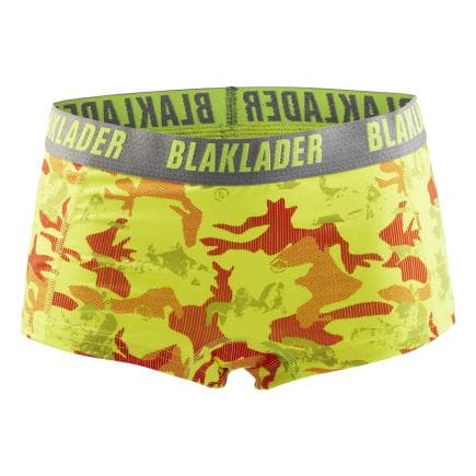 BLAKLADER 720510793394M - Boxers femme (2 pack) Jaune/Gris clair