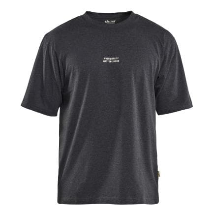 BLAKLADER 942710259991M - T-shirt Snake Loose Fit Noir chiné