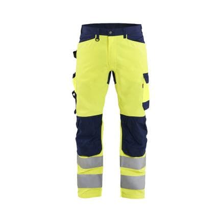 BLAKLADER 170319053389C50 - Pantalon haute-visibilité, jaune fluo/marine