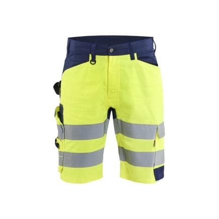 BLAKLADER 170918123389C46 - Short haute-visibilité, jaune fluo/marine