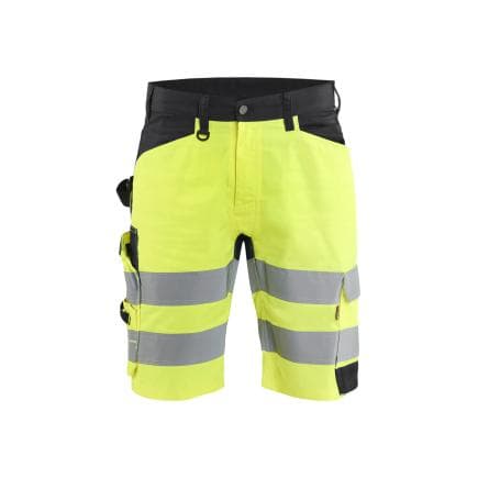 BLAKLADER 170918123399C50 - Short haute-visibilité, jaune fluo/noir