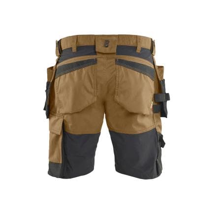 BLAKLADER 175218327699C52 - Short stretch 2D avec poches flottantes, nougat/noir