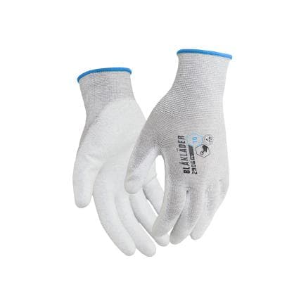 BLAKLADER 2906142310007 - Gants de travail tactiles enduits de PU ESD, blanc (lot multiple)