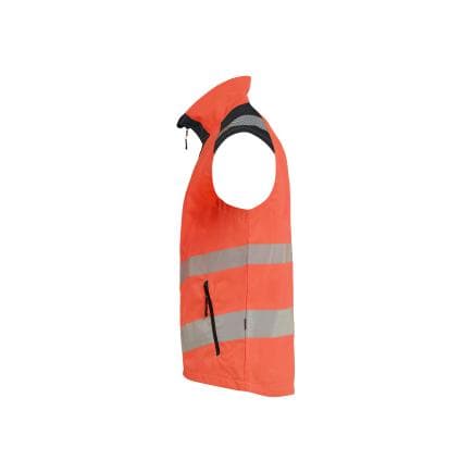 BLAKLADER 308519055599L - Gilet haute-visibilité, rouge fluo/noir