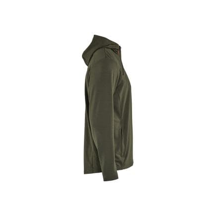 BLAKLADER 359425474209M - Sweat zippé à capuche, vert forêt