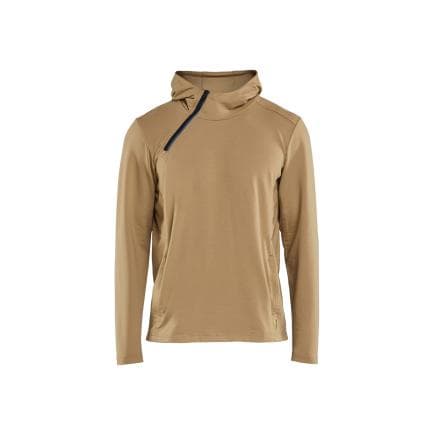 BLAKLADER 359425477101XXXL - Sweat zippé à capuche, nougat clair