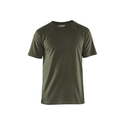 BLAKLADER 362510424600L - T-shirt, vert armée (lot multiple)
