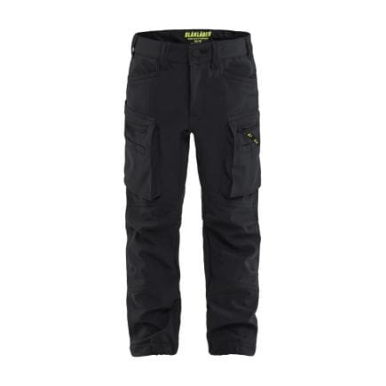 BLAKLADER 52202513990098/104 - Pantalon Softshell enfant, noir
