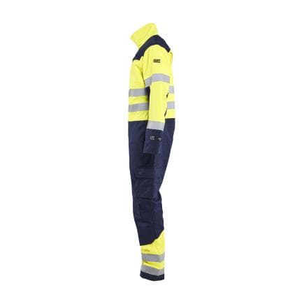 BLAKLADER 637915143389C50 - Combinaison manches longues multinormes, jaune fluo/marine