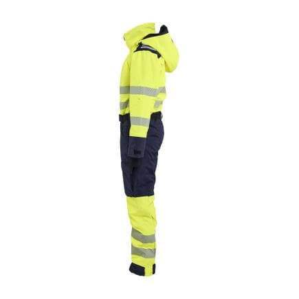 BLAKLADER 672619773389M - Combinaison hiver manches longues haute-visibilité femme, jaune fluo/marine