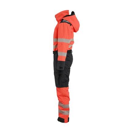 BLAKLADER 672619775599M - Combinaison hiver manches longues haute-visibilité femme, rouge fluo/noir