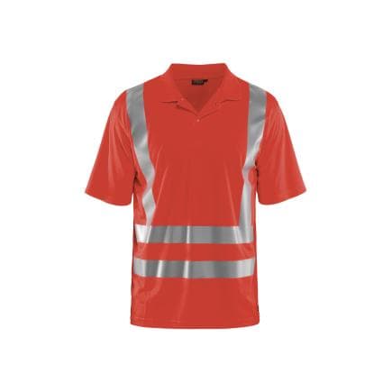 BLAKLADER 339110115500XXL - Polo haute-visibilité Rouge fluo