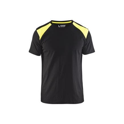 BLAKLADER 337910429933S - T-shirt Noir/Jaune