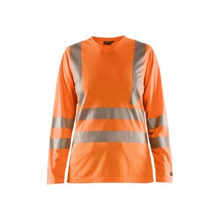BLAKLADER 348510135300M - T-shirt manches longues haute-visibilité femme Orange