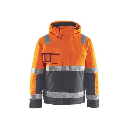 BLAKLADER 487019875396L - Veste hiver stretch Orange fluo/Gris anthracite