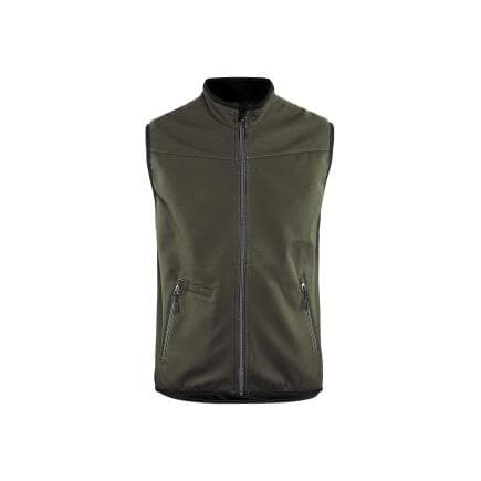 BLAKLADER 385025164599M - Gilet Softshell sans manches Vert Kaki/Noir