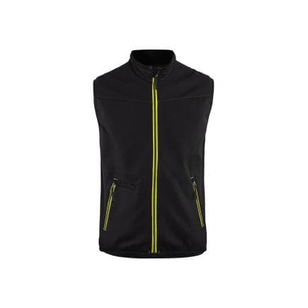 BLAKLADER 385025169933XL - Gilet Softshell sans manches Noir/Jaune