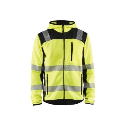 BLAKLADER 492321203399XL - Veste tricotée à capuche haute-visibilité Jaune/Noir