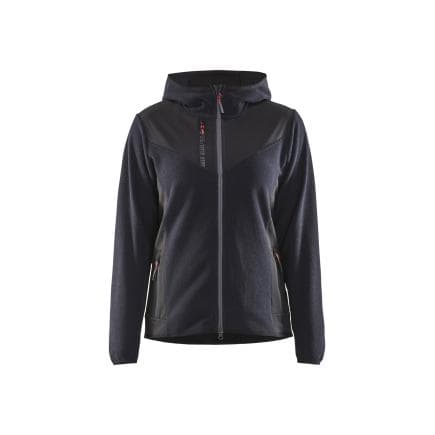 BLAKLADER 594125368699M - Veste tricotée Softshell femme Marine foncé/Noir