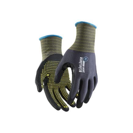 BLAKLADER 2935145694009 - Gants de travail en nitrile avec adhérence par points Gris clair (lot multiple)