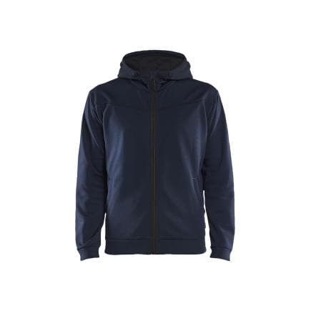 BLAKLADER 336325268699M - Sweat zippé à capuche Marine foncé/Noir