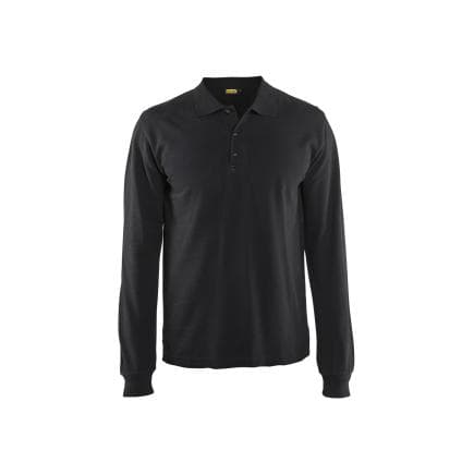BLAKLADER 338810509900L - Polo à manches longues Noir