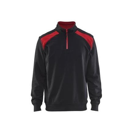 BLAKLADER 335311589956M - Sweat camionneur Noir/Rouge