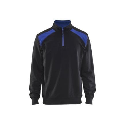 BLAKLADER 335311589985L - Sweat camionneur Noir/Bleu roi
