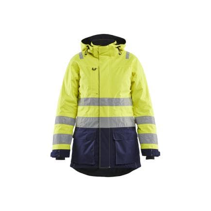 BLAKLADER 447219873389M - Parka hiver haute-visibilité Femme Jaune/Marine