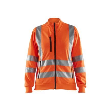BLAKLADER 330819745300XL - Sweat zippé haute-visibilité femme Orange