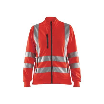 BLAKLADER 330819745500S - Sweat zippé haute-visibilité femme Rouge
