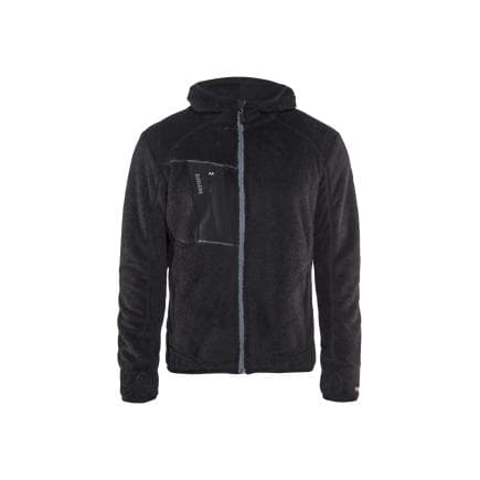 BLAKLADER 486325029992XXL - Veste en moumoute à capuche Noir/Gris clair