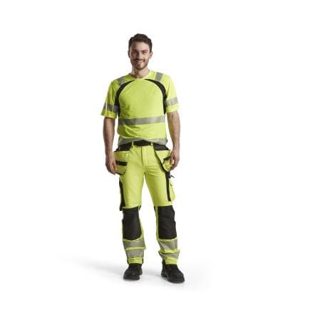 BLAKLADER 339710133399S - T-shirt haute-visibilité anti-UV Jaune/Noir