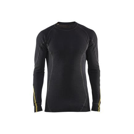 BLAKLADER 479410759900L - Haut de sous-vêtements retardant flamme inhérent 68% merino Noir