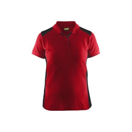 BLAKLADER 339010505699XL - Polo femme Rouge/Noir