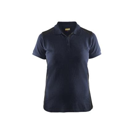 BLAKLADER 339010508699L - Polo femme Marine foncé/Noir